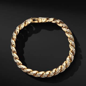 Curb Chain Bracelet in 18K Yellow Gold, 11.5mm