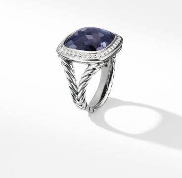 Albion® Ring with Lavender Amethyst and Pavé Diamonds