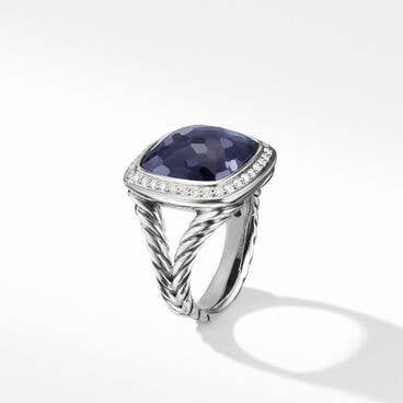 Albion® Ring in Sterling Silver with Lavender Amethyst and Pavé Diamonds