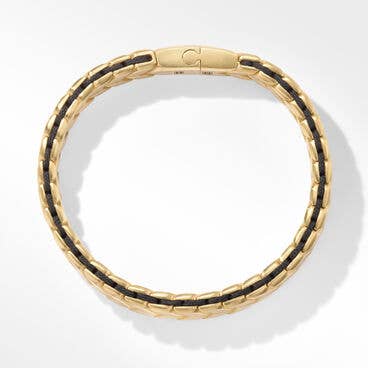 Chevron Woven Bracelet in 18K Yellow Gold