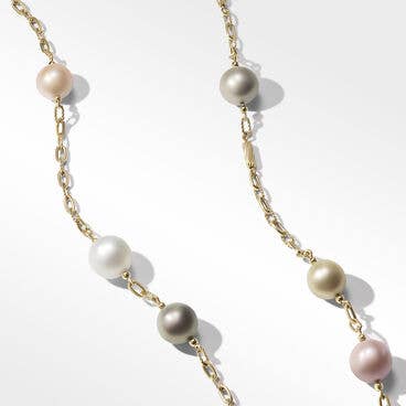 DY Madison® Color Pearl Necklace in 18K Yellow Gold