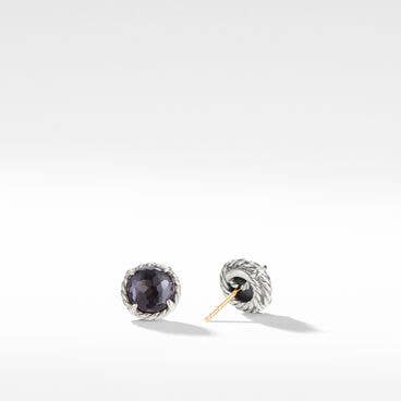 Petite Chatelaine® Stud Earrings with Black Orchid