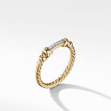Petite Helena Wrap Ring in 18K Yellow Gold with Diamonds