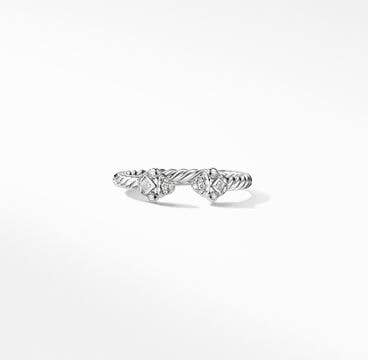 Renaissance Ring in 18K White Gold with Pavé Diamonds