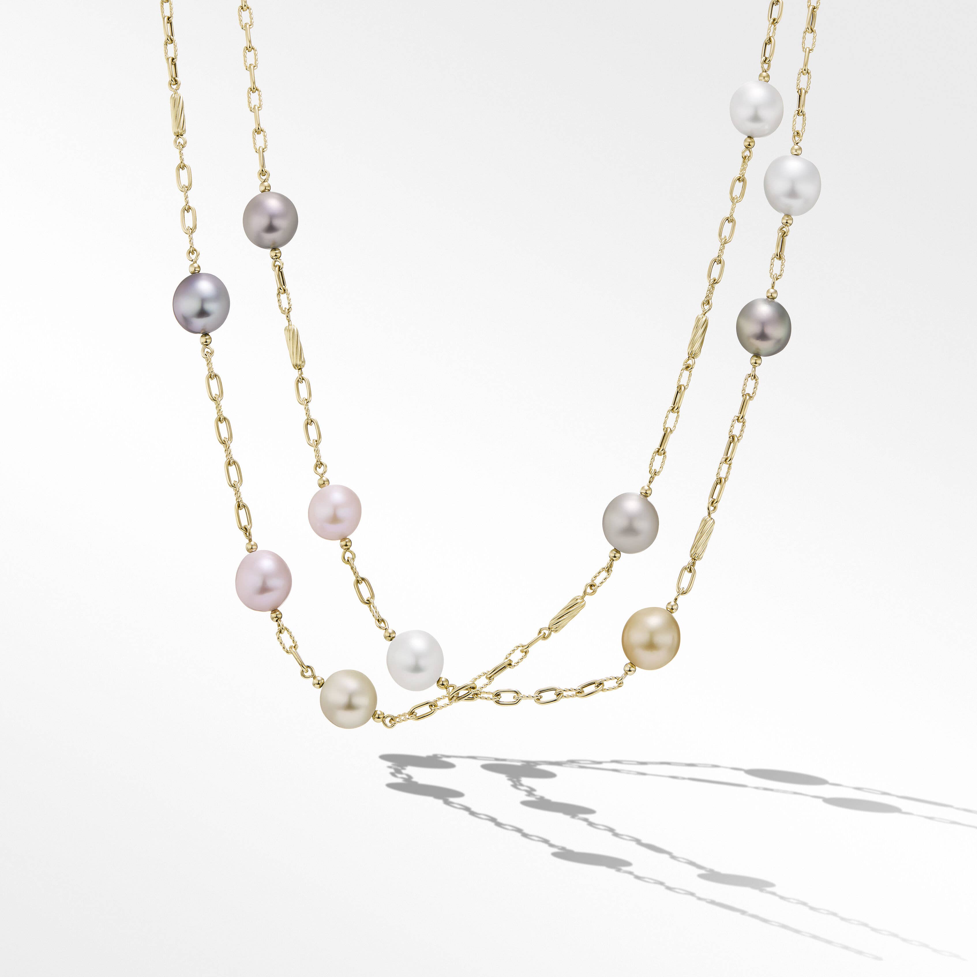 DY Madison® Colour Pearl Necklace in 18K Yellow Gold