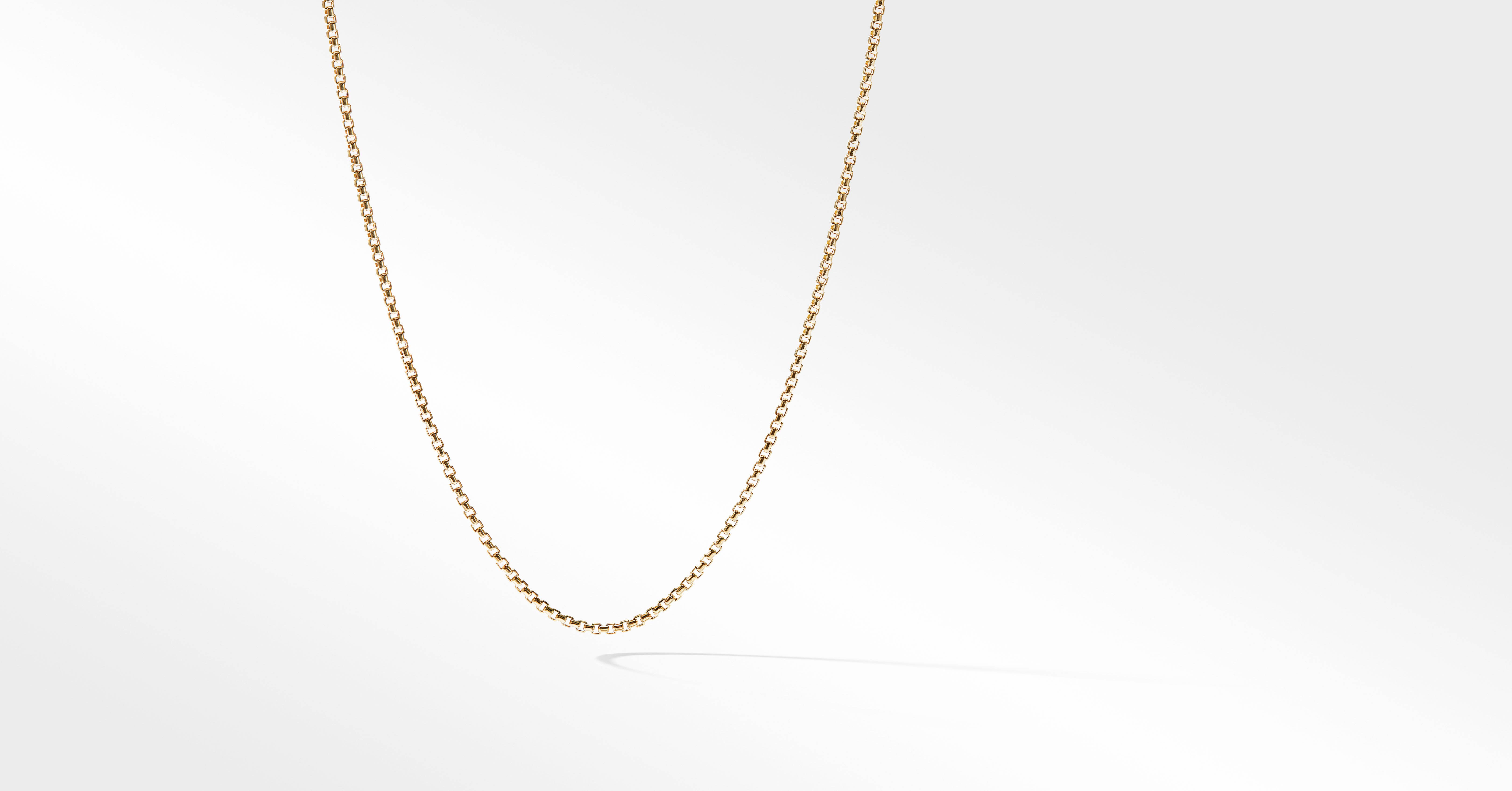 Box Chain Necklace in 18K Yellow Gold 