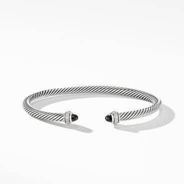 Cable Classics Color Bracelet with Black Onyx and Pavé Diamonds