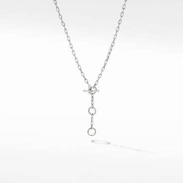 DY Madison® Three Ring Chain Necklace in Sterling Silver