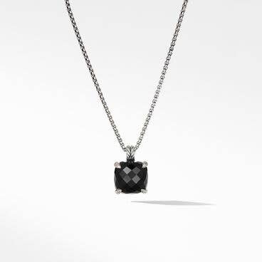 Chatelaine® Pendant Necklace with Black Onyx and Pavé Diamonds