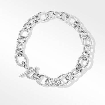 DY Mercer™ Chain Necklace in Sterling Silver with Pavé Diamonds