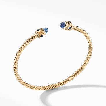 Renaissance Bracelet in 18K Yellow Gold with Blue Sapphires