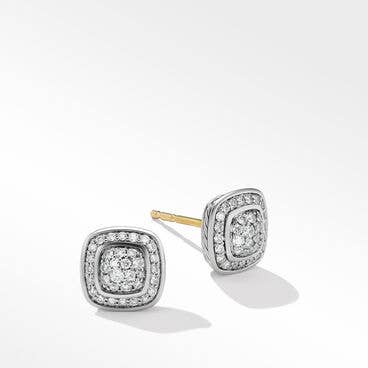 Petite Albion® Stud Earrings with Pavé Diamonds