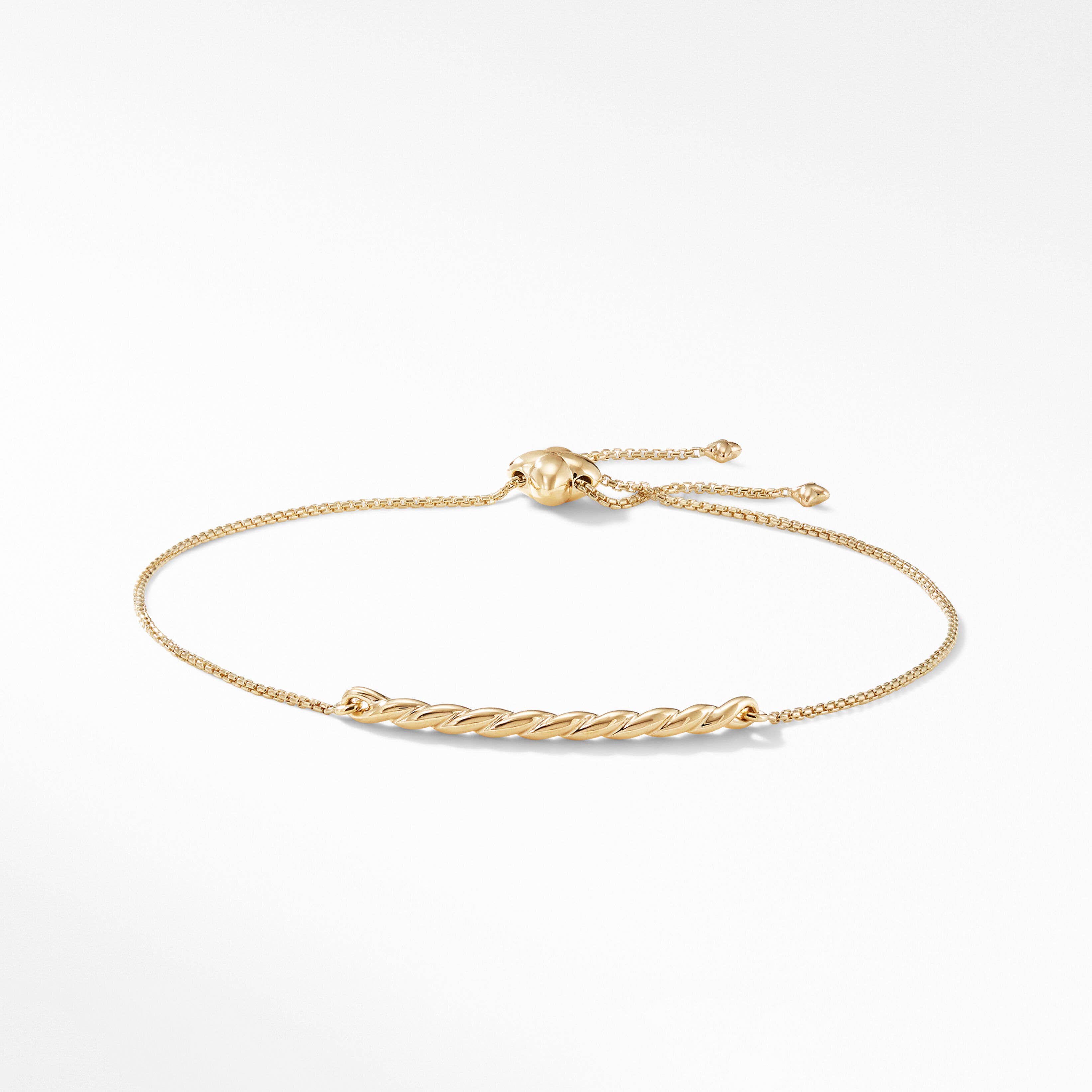 Petite Station Chain Bracelet in 18K Yellow Gold