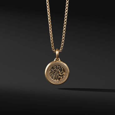 St. Christopher Amulet in 18K Yellow Gold