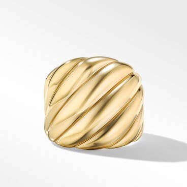 Sculpted Cable Ring in 18K Yellow Gold
