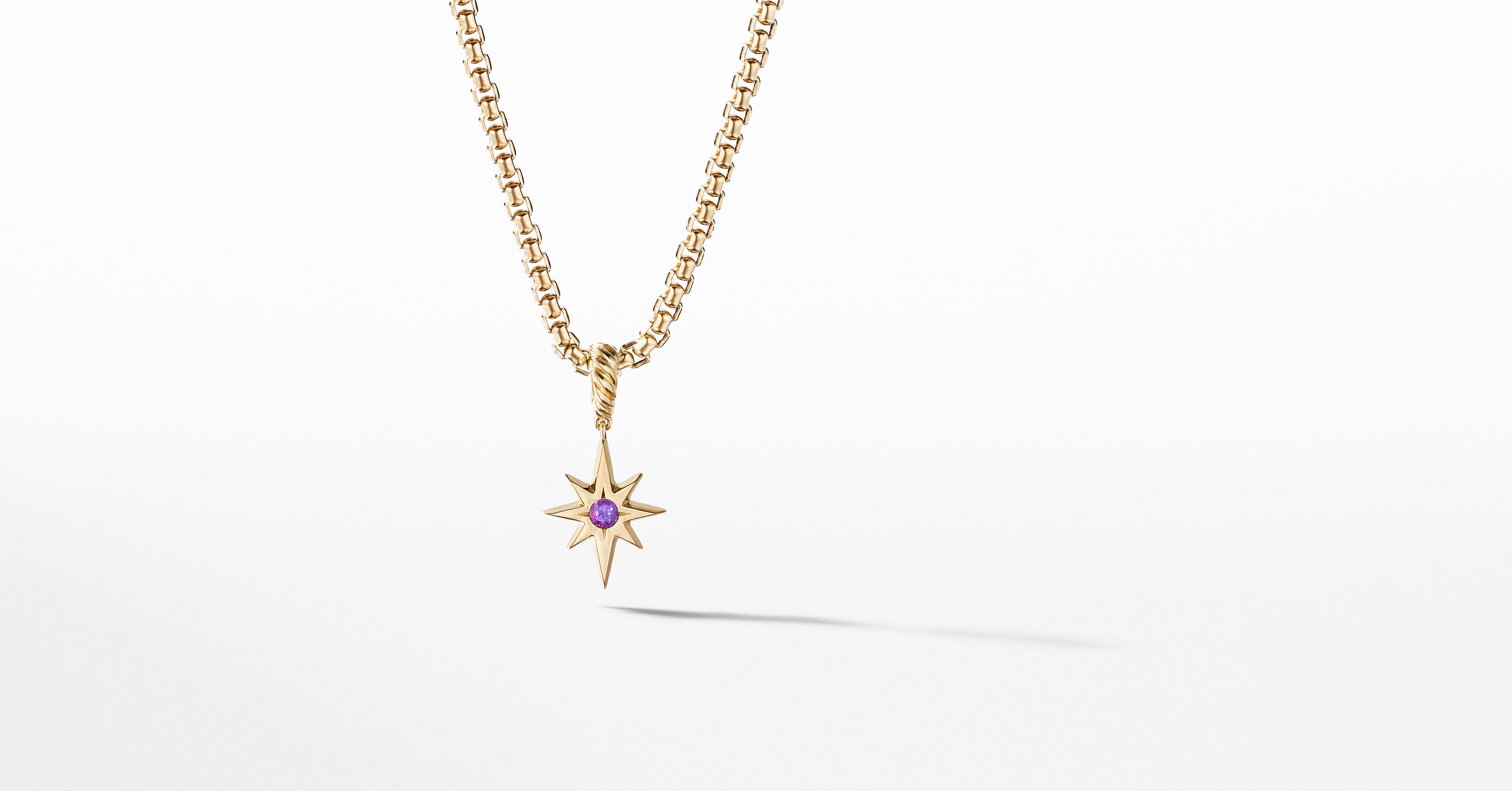 North Star Birthstone Amulet in 18K 
