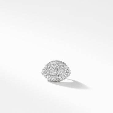 Pavé Pinky Ring in 18K White Gold with Diamonds