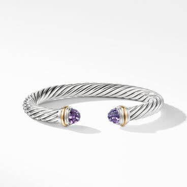Cable Classics Colour Bracelet with 14K Yellow Gold, 7mm