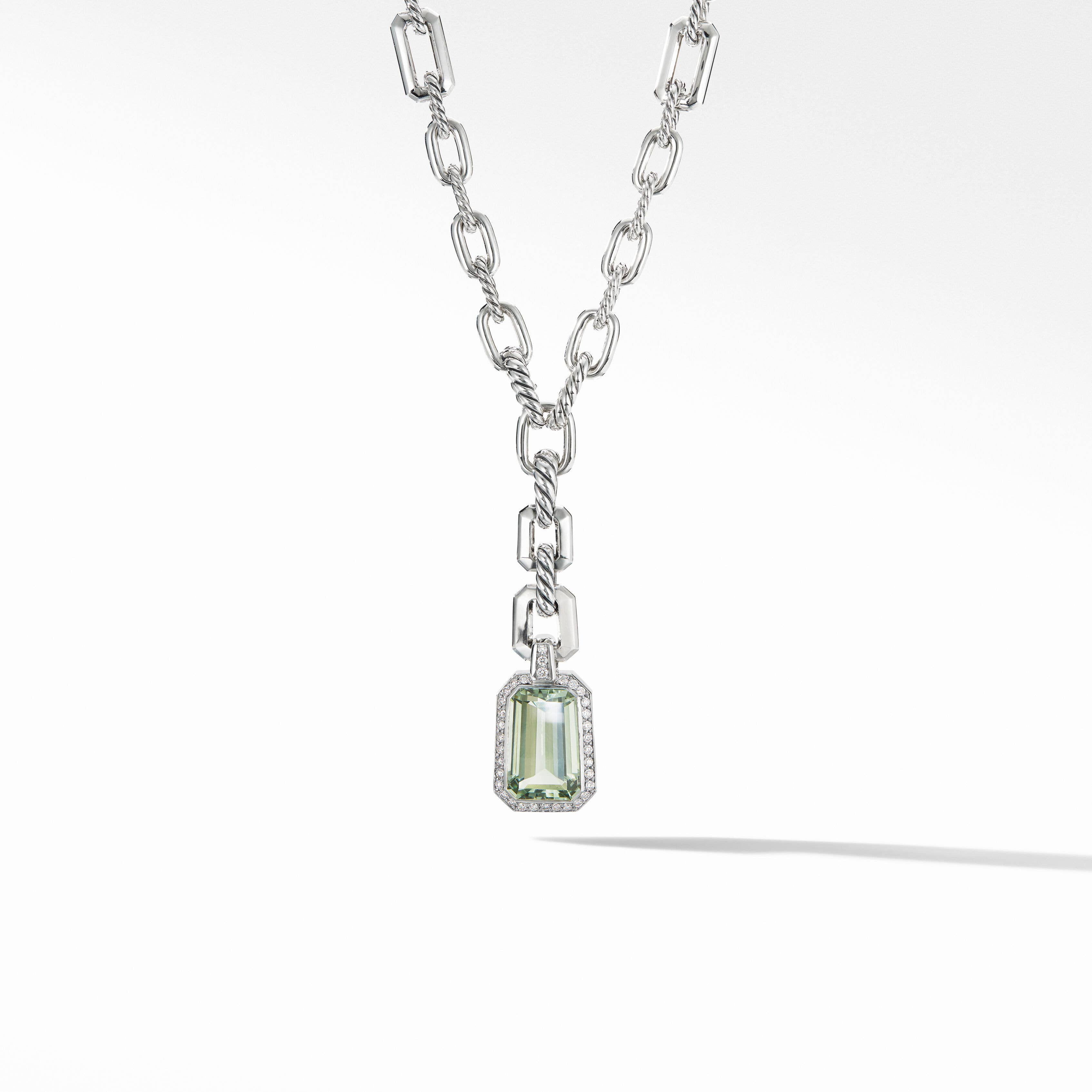 Stax Y Drop Pendant Necklace with Diamonds, 48mm