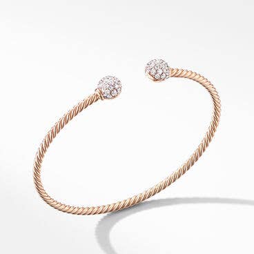 Solari Bracelet in 18K Rose Gold with Pavé Diamonds