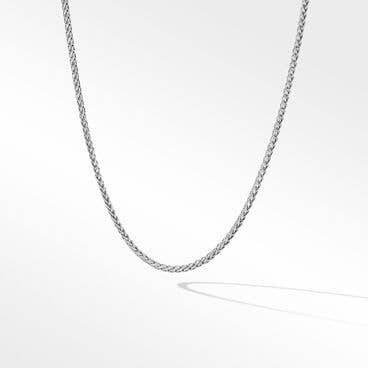 Wheat Chain Necklace in Sterling Silver