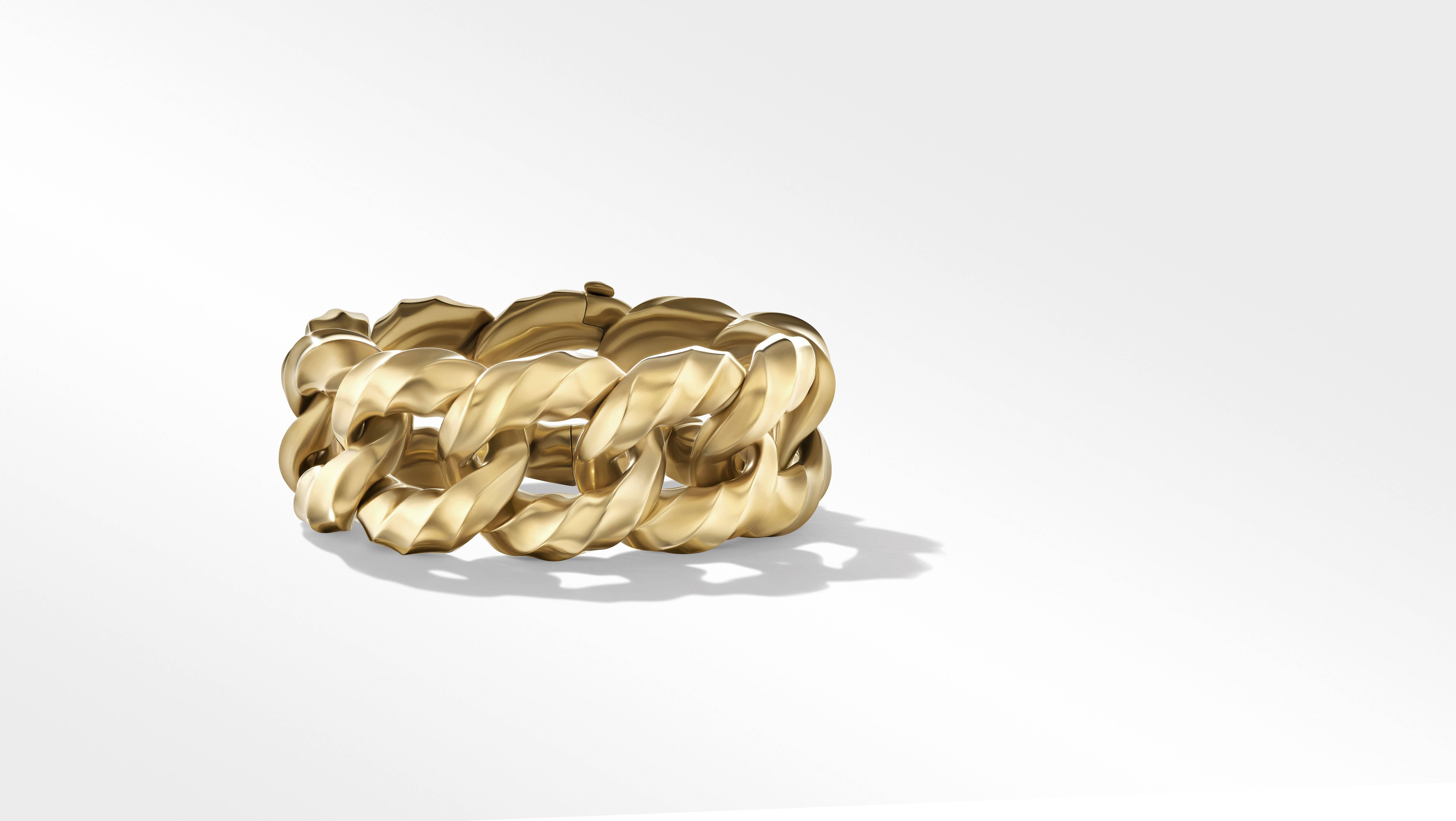 Yellow Gold 18k Cuban Link Bracelets for Men for sale  eBay