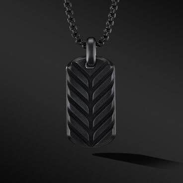 Streamline® Pavé Tag in Black Titanium with Black Diamonds
