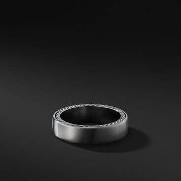 Streamline® Band Ring with Grey Titanium
