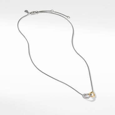 Cable Collectibles® Interlocking Heart Necklace with 18K Yellow Gold
