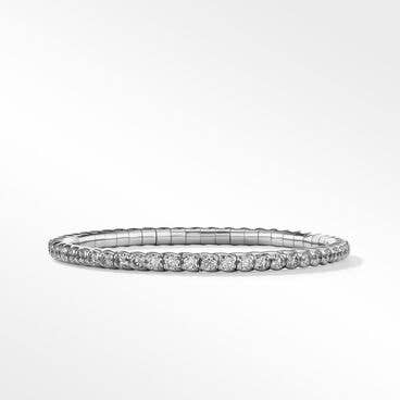 Pavé Diamonds Stretch Bracelet in 18K White Gold