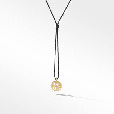 DY Elements® Dallas Pendant Necklace in 18K Yellow Gold with Diamonds