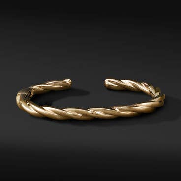 Cable Twisted Cuff Bracelet in 18K Yellow Gold