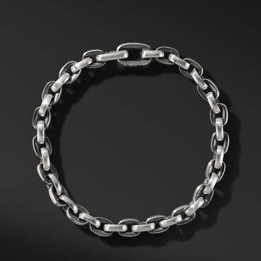 Oval Link Chain Bracelet in Sterling Silver