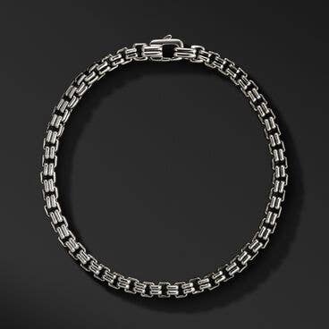 Double Box Chain Bracelet in Sterling Silver