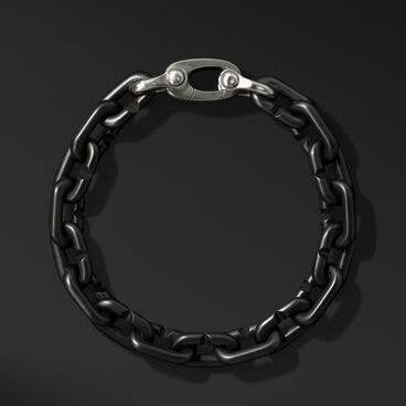 Chain Links Bracelet in Black Titanium