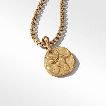 Taurus Amulet in 18K Yellow Gold