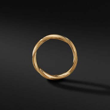 Twisted Cable Band Ring in 18K Yellow Gold