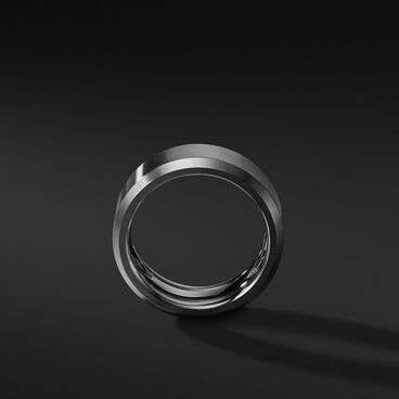 Streamline® Beveled Band Ring in Grey Titanium
