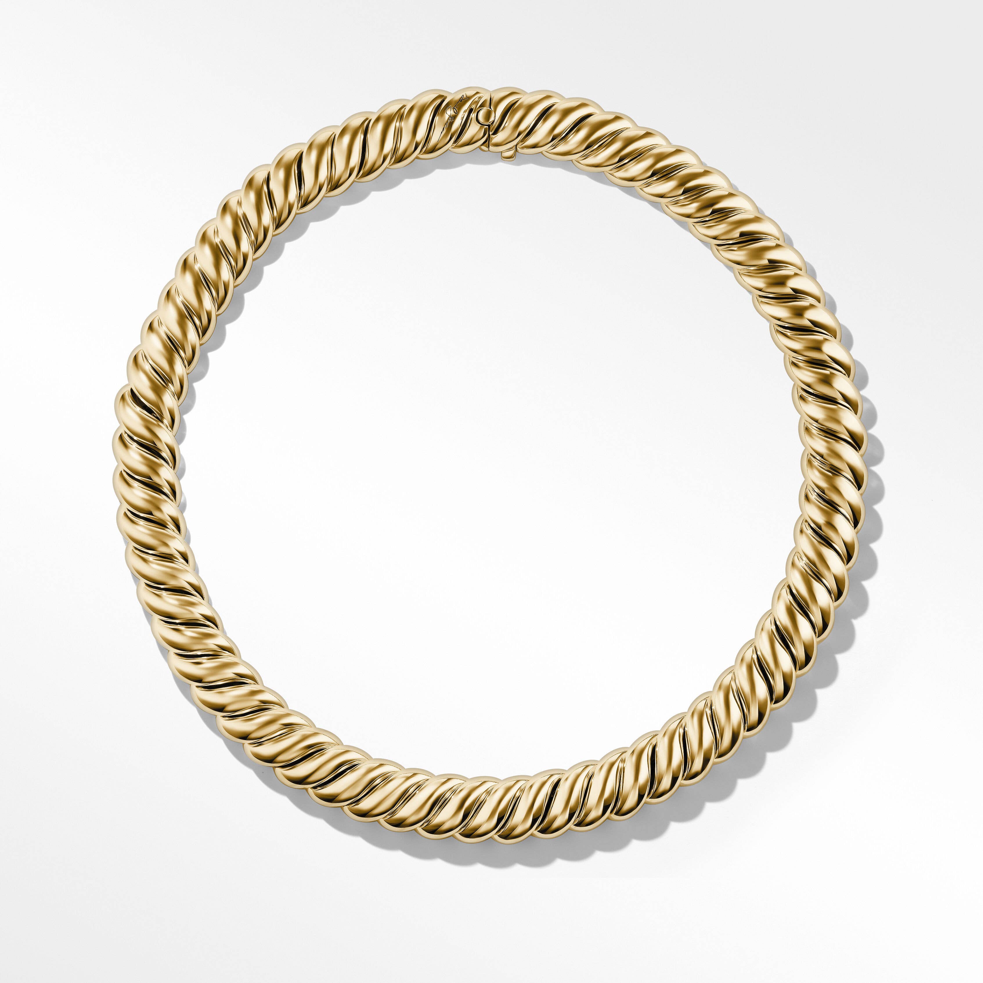 Sculpted Cable Necklace in 18K Yellow Gold