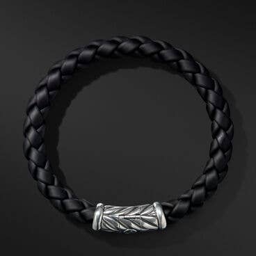 Chevron Black Rubber Bracelet