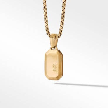 Streamline® Pavé Amulet in 18K Yellow Gold with Diamonds