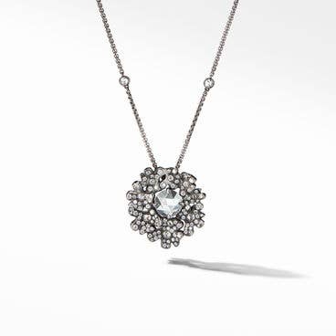 Night Petals Cluster Pendant with White Gold and Diamonds