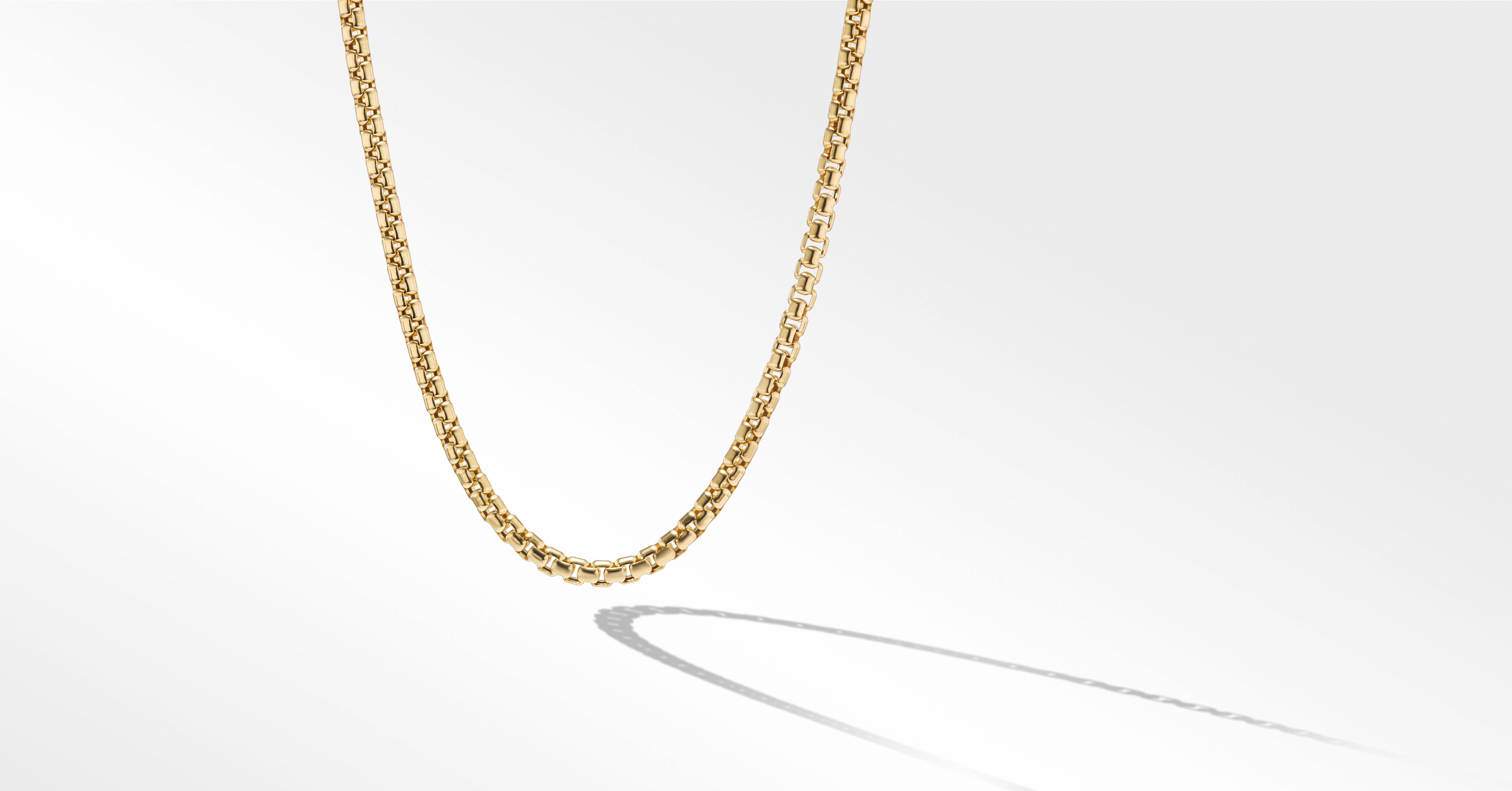 Small Box Chain in 18K Yellow Gold
