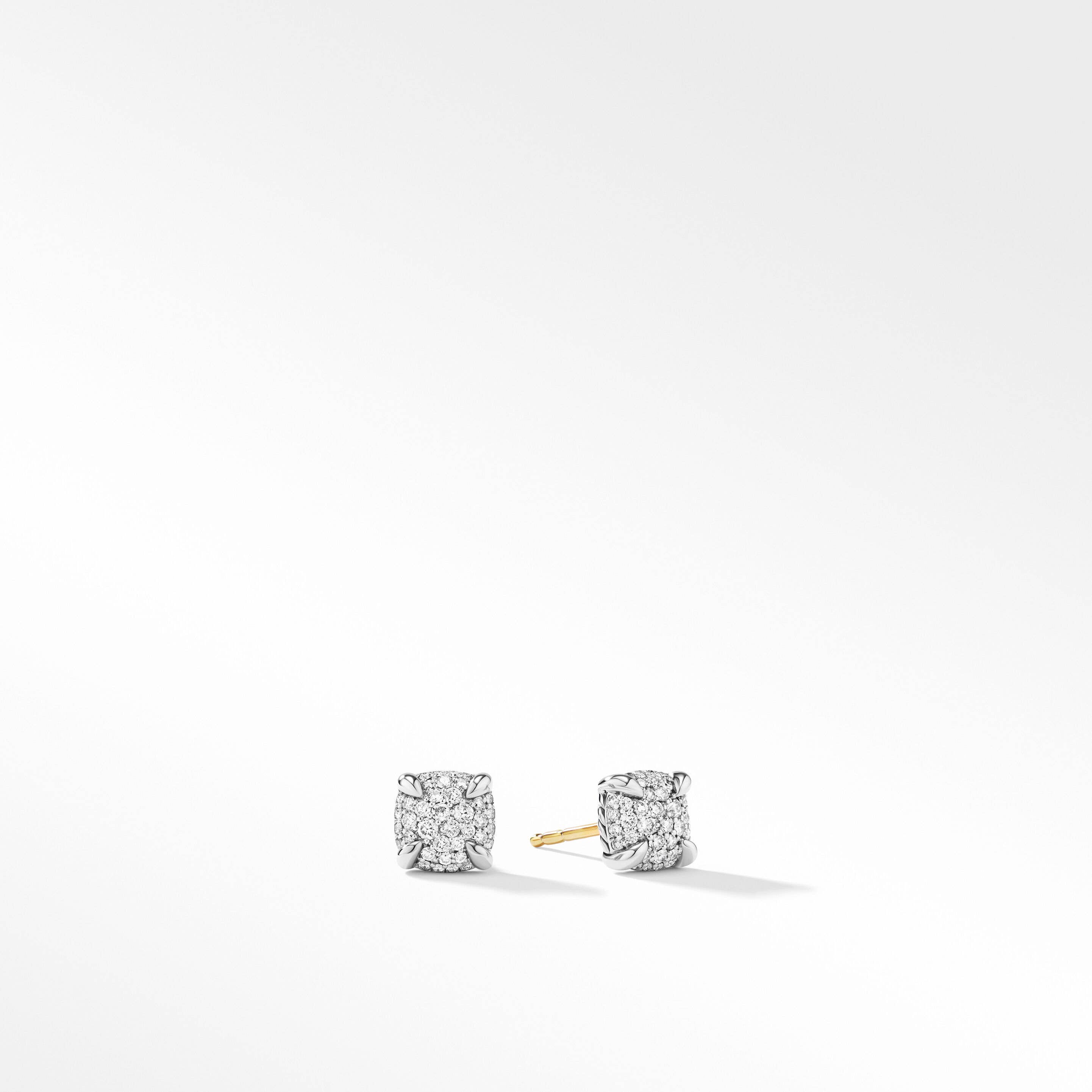 Petite Chatelaine® Stud Earrings with Full Pavé Diamonds