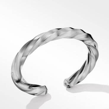 Cable Edge® Cuff Bracelet in Sterling Silver