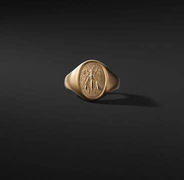 Petrvs® Bee Pinky Ring in 18K Yellow Gold