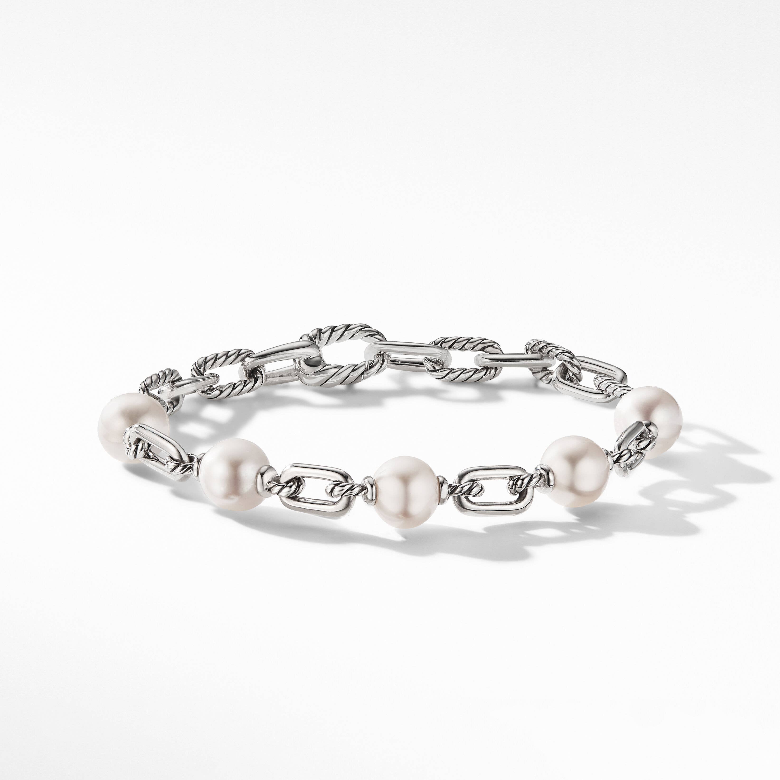DY Madison® Pearl Chain Bracelet in Sterling Silver