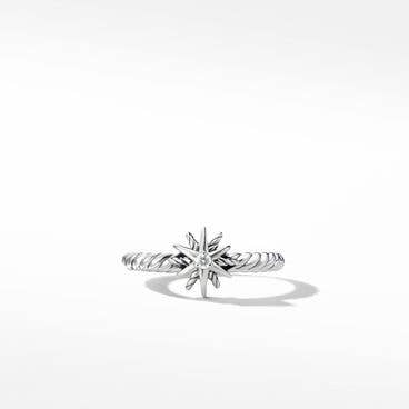Starburst Kids Ring in Sterling Silver with Center Diamond