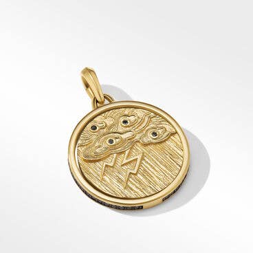 Storm Duality Amulet in 18K Yellow Gold with Diamonds