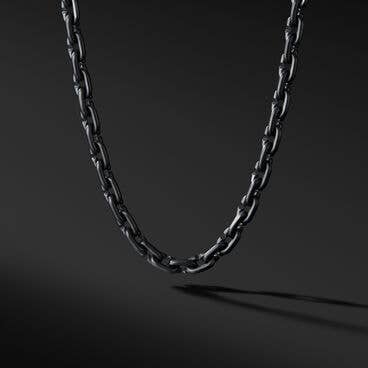 Chain Links Necklace with Black Titanium